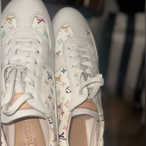 Louis Vuitton White and Multicolor Women's Sneakers